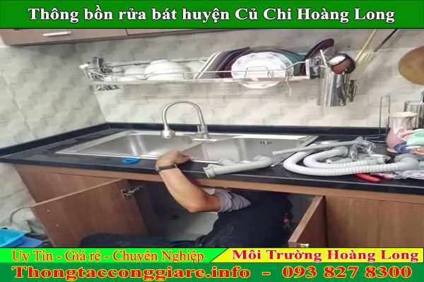 Thông bồn rửa bát huyện Củ Chi Hoàng Long chuyên nghiệp số 1 109k
