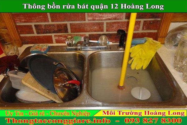 Thông bồn rửa bát quận 12 Hoàng Long uy tín giá rẻ chuyên nghiệp