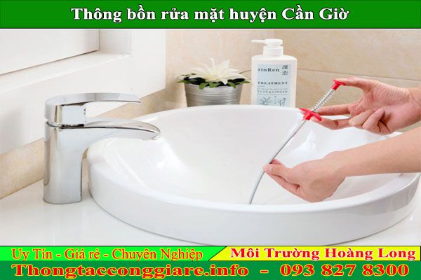Thông bồn rửa mặt huyện Cần Giờ Hoàng Long giá rẻ 2023