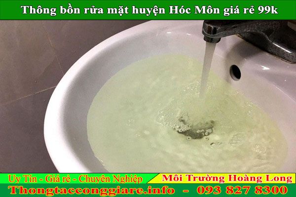 Thông bồn rửa mặt huyện Hóc Môn Hoàng Long 99k ưu đãi