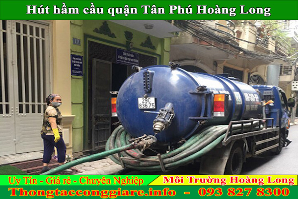 Hút hầm cầu quận Tân Phú giá rẻ 100k BH 2 năm