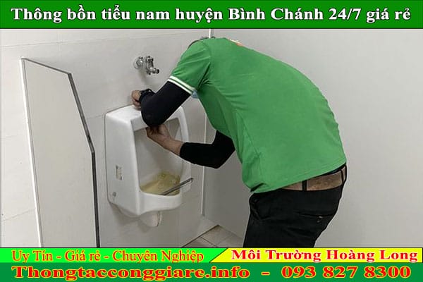 Thông bồn tiểu nam huyện Bình Chánh Hoàng Long 24/7 giá rẻ