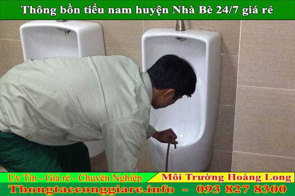 Thông bồn tiểu nam huyện Nhà Bè Hoàng Long 24/7 giá rẻ