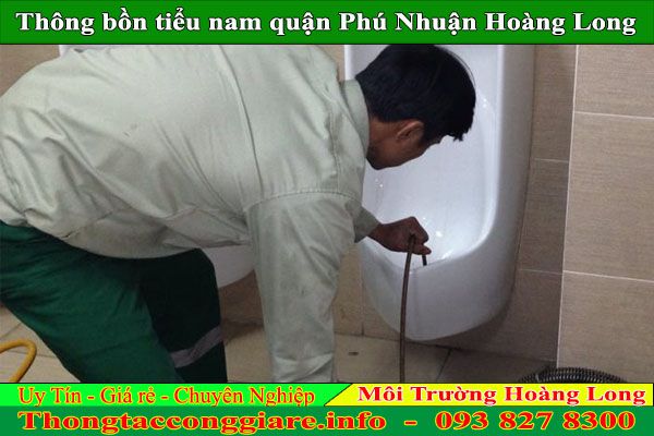 Thông bồn tiểu nam quận Phú Nhuận Hoàng Long BH 2 năm giá rẻ